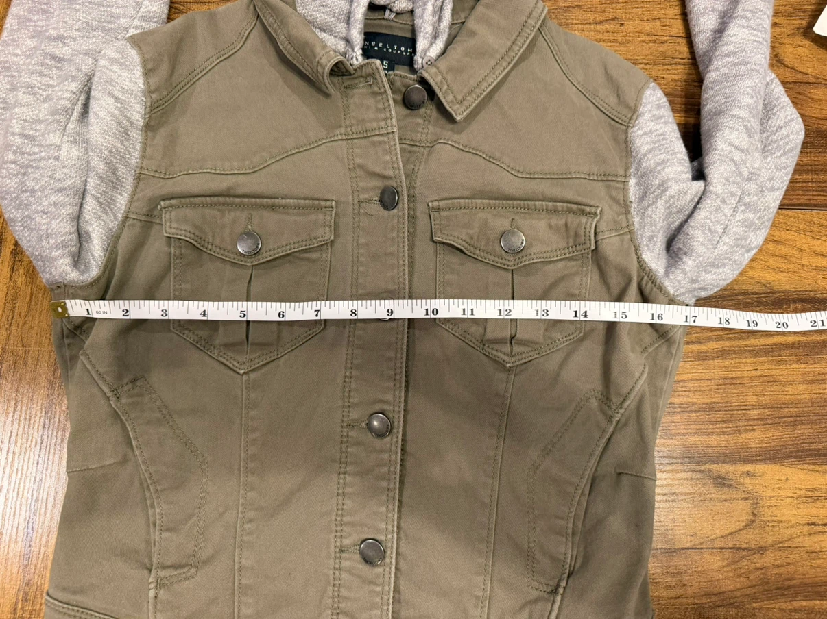 Juniors Sweatshirt Jacket with Hoodie, Size Small - photo 4