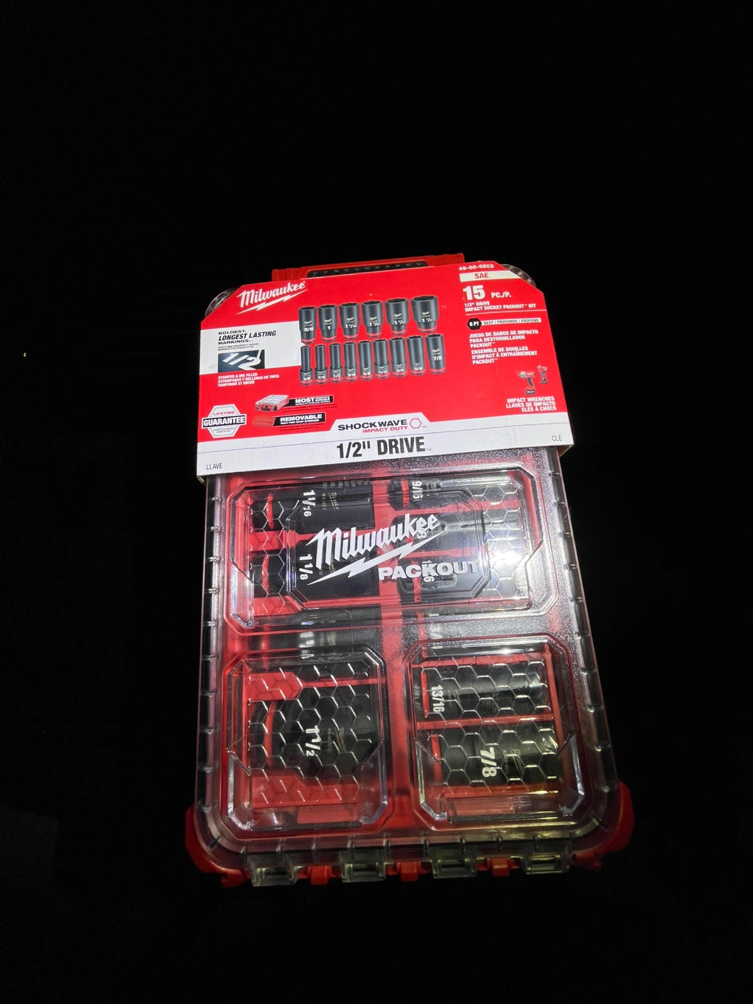 Milwaukee 15-Piece 1/2" Drive Socket Set