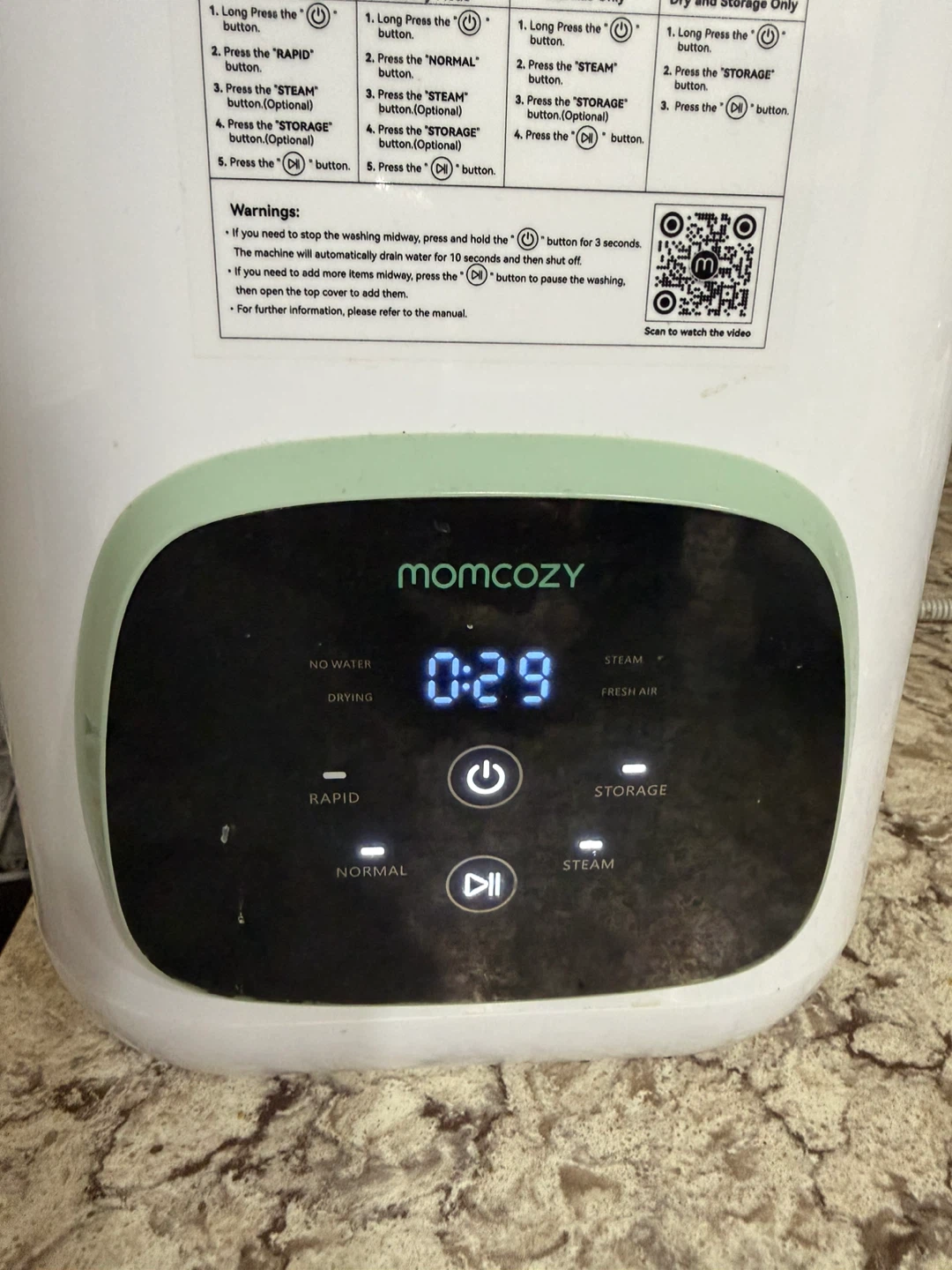 Momcozy Bottle Washer and Sterilizer - photo 5