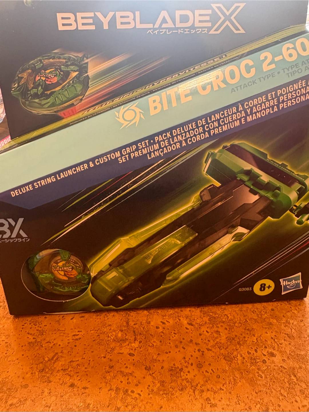 Beyblade X Bite Croc 2-60 Deluxe String Launcher Set