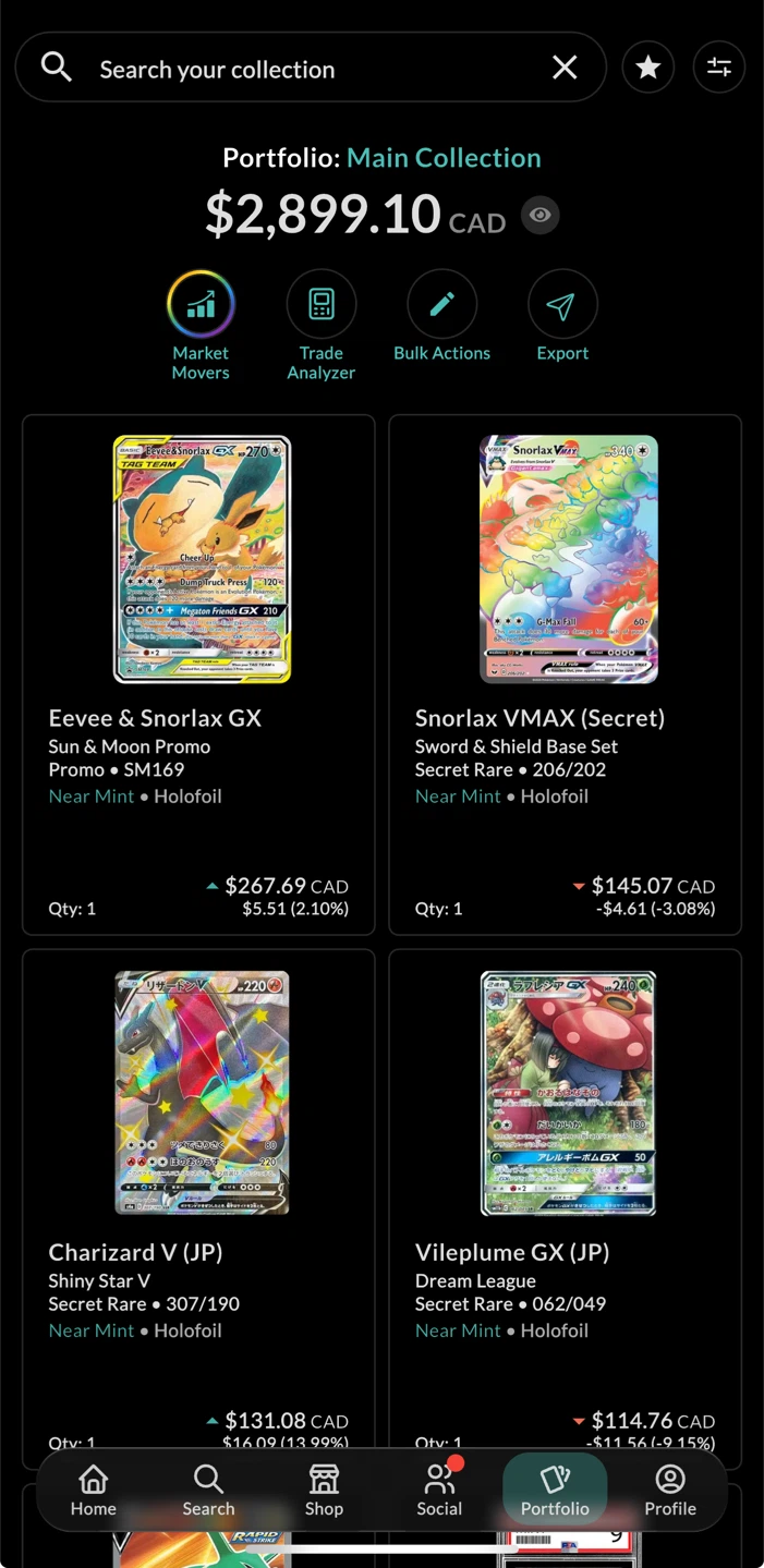 Pokemon collection