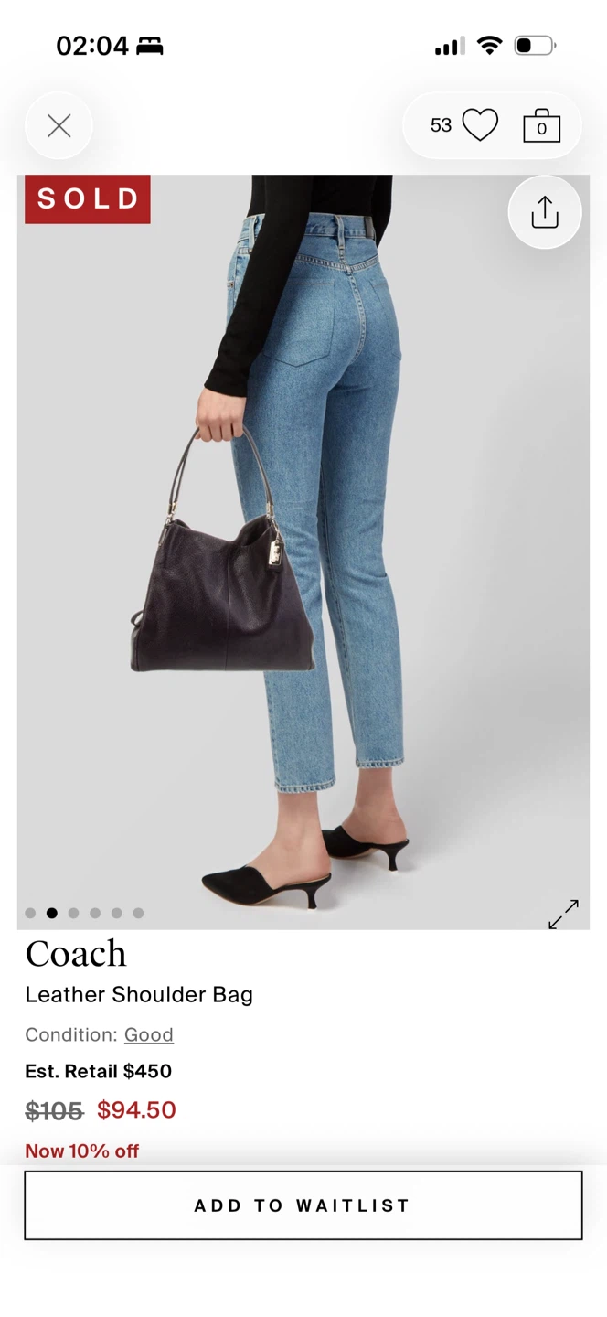 Coach Leather Shoulder Bag - photo 2