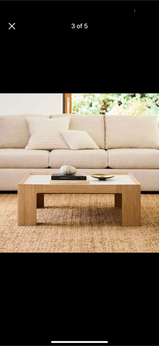 West elm  Oak Coffee Table - photo 2