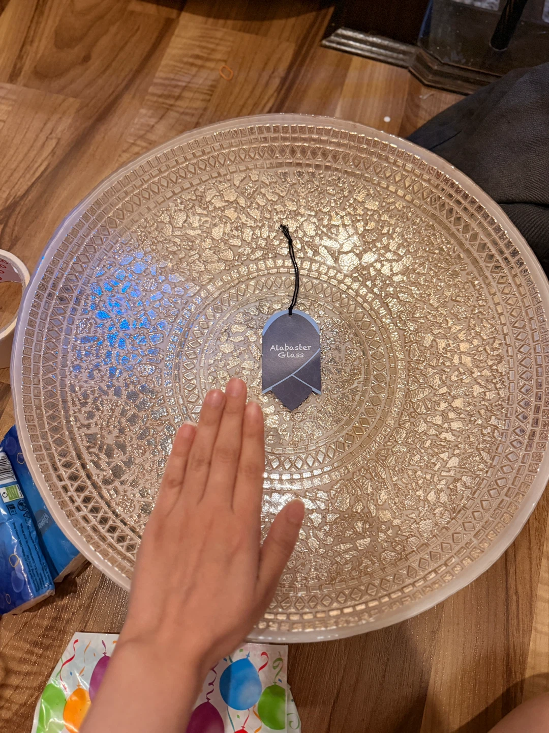 New Alabaster Glass Decorative Bowl - photo 2