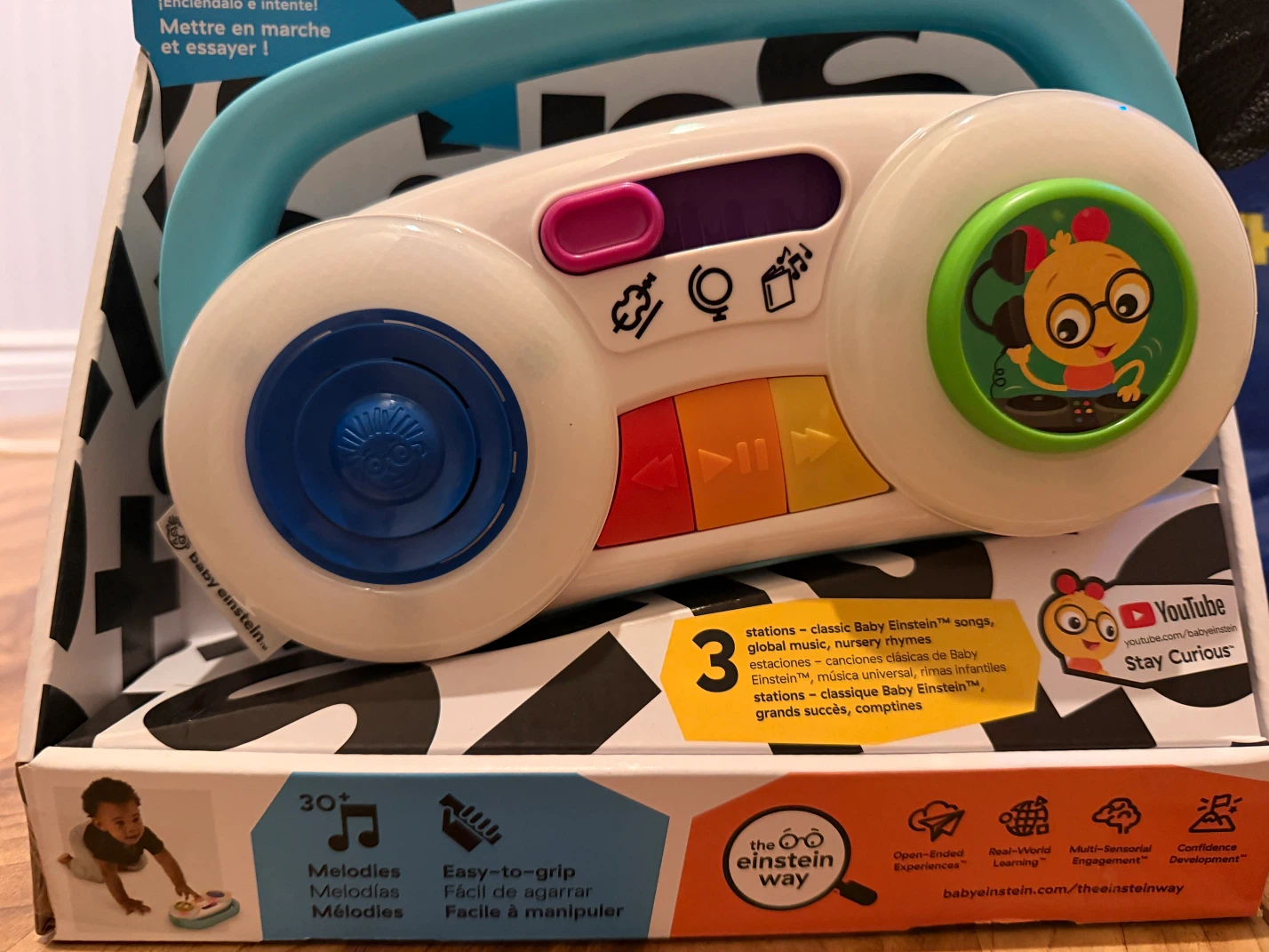 New in box Baby Einstein Take Along Tunes Music Player Toy