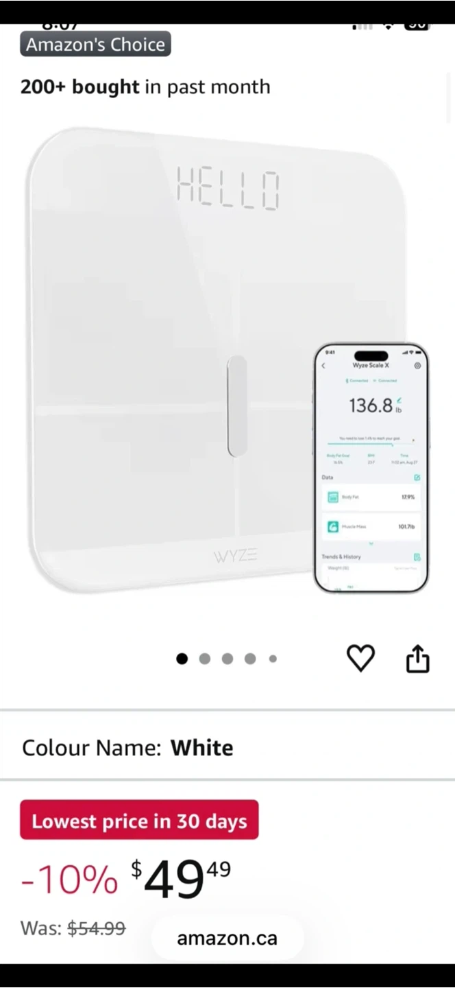 Wyze Scale X Smart Body Composition Scale - photo 3
