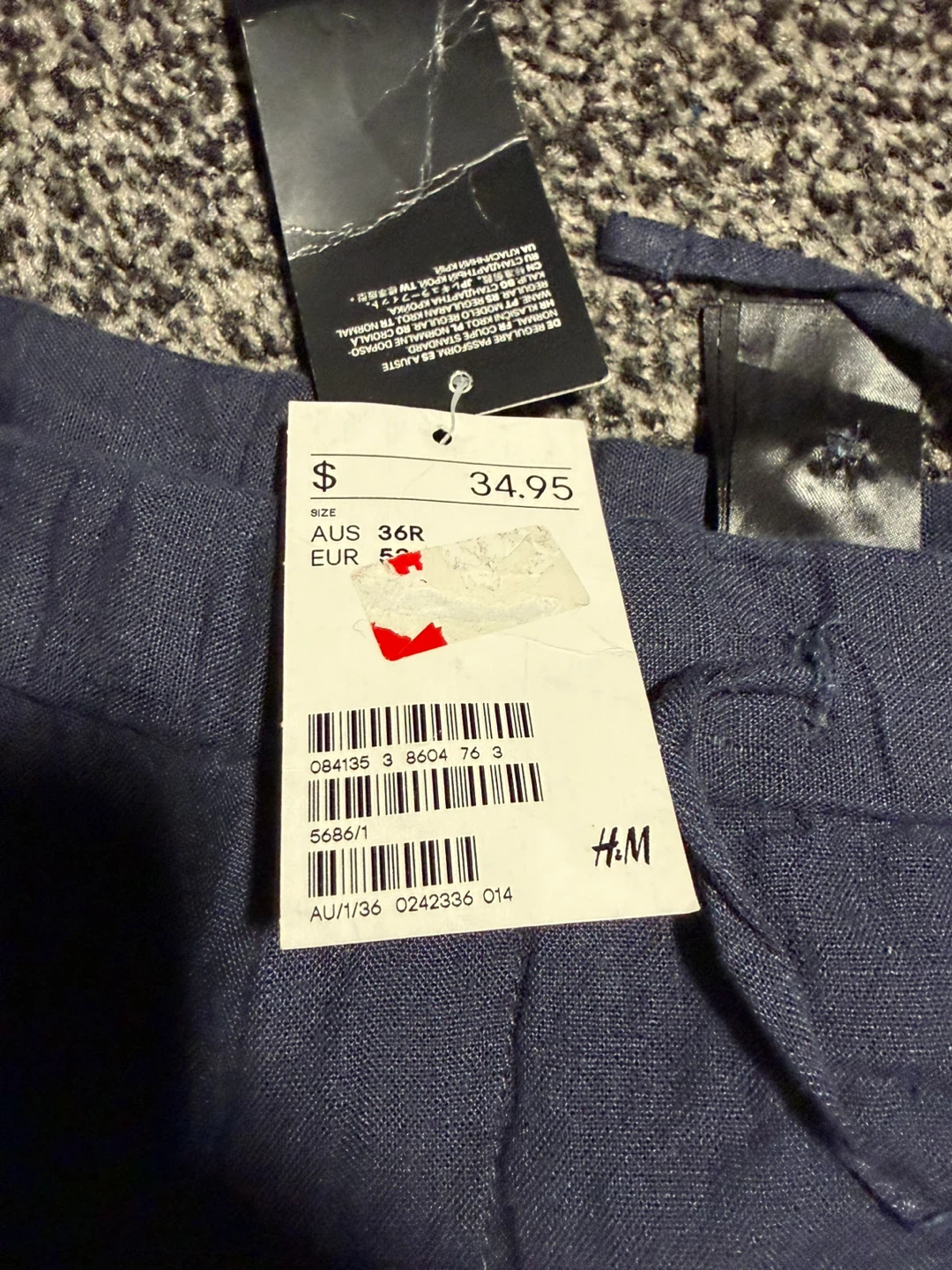 H&M navy pants - photo 3