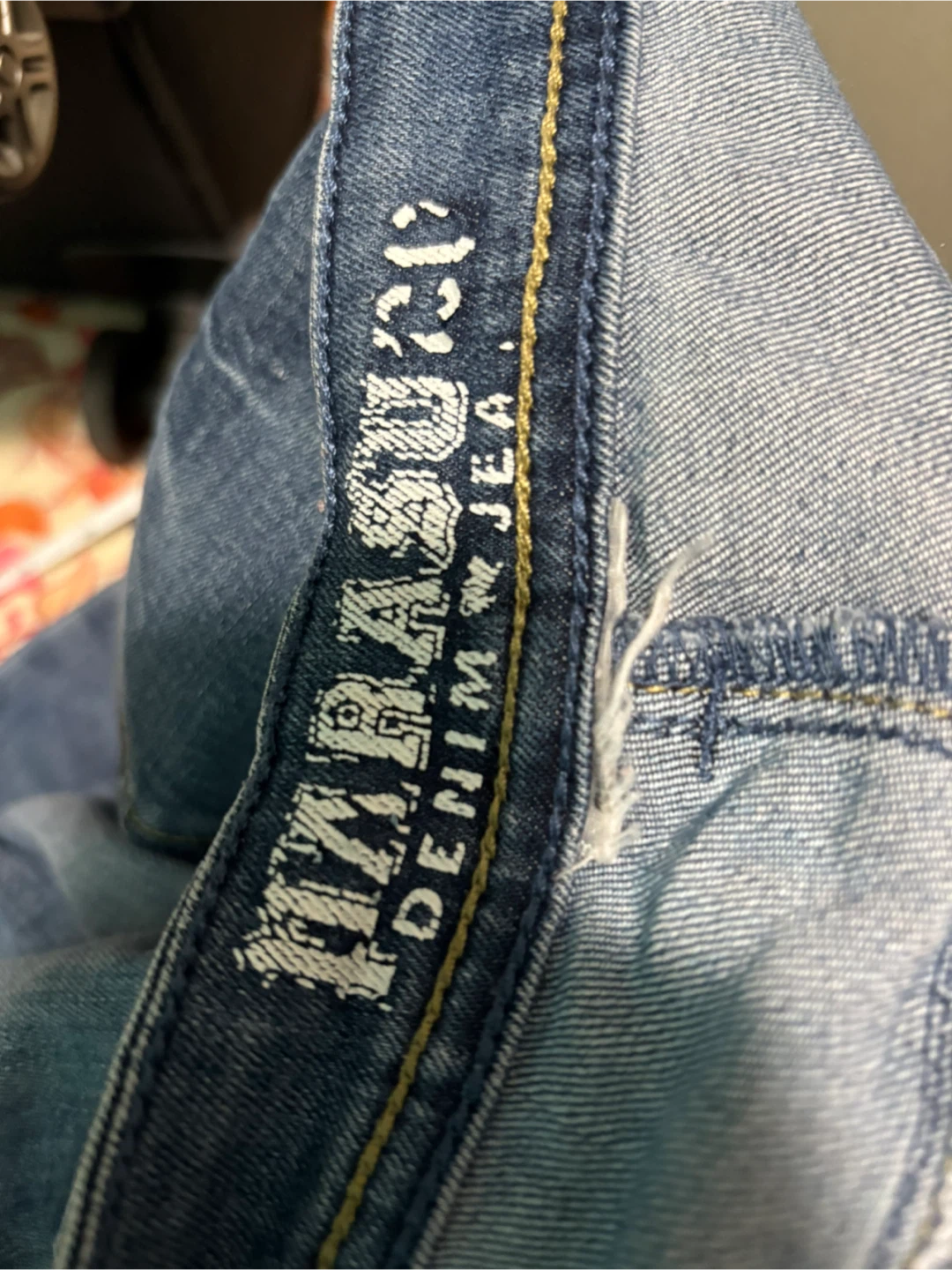 Blue ripped/distressed jeans - photo 4