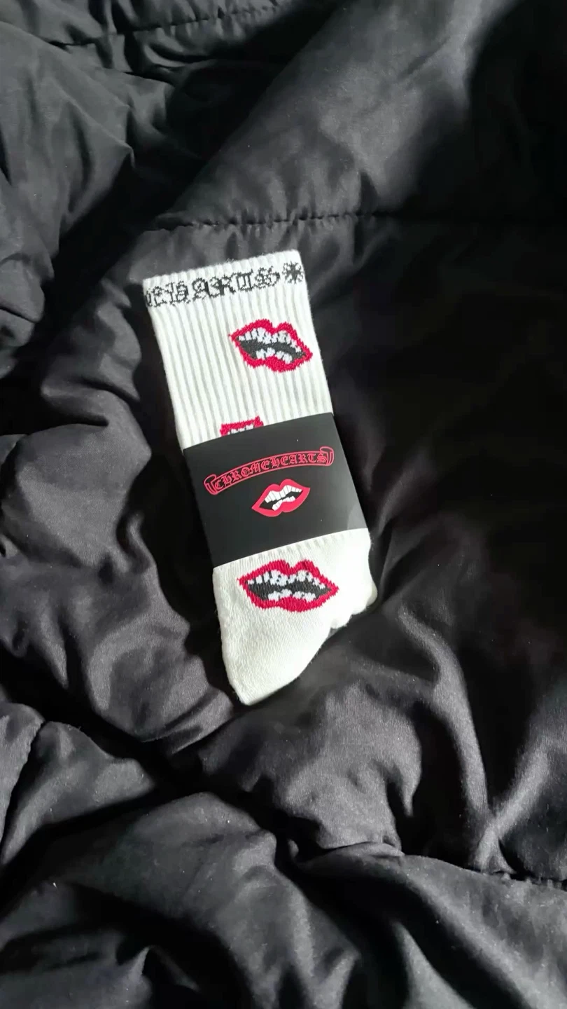 Chrome Hearts Lip Print Socks - photo 2