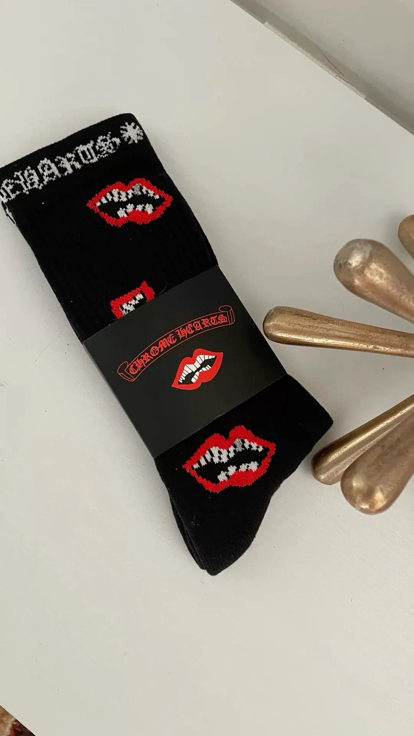 Chrome Hearts Lip Print Socks - photo 3