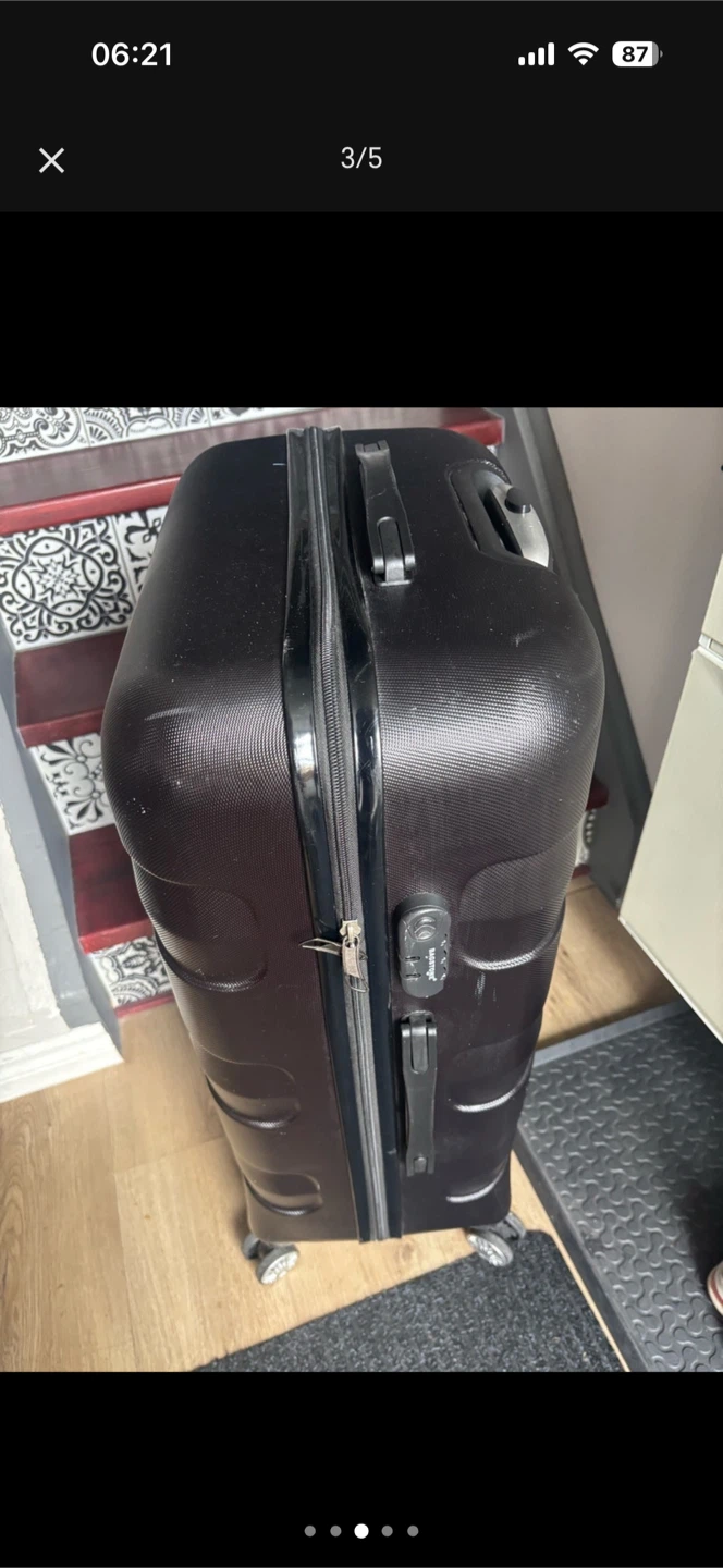 Bacstone black carry-on suitcase - photo 3