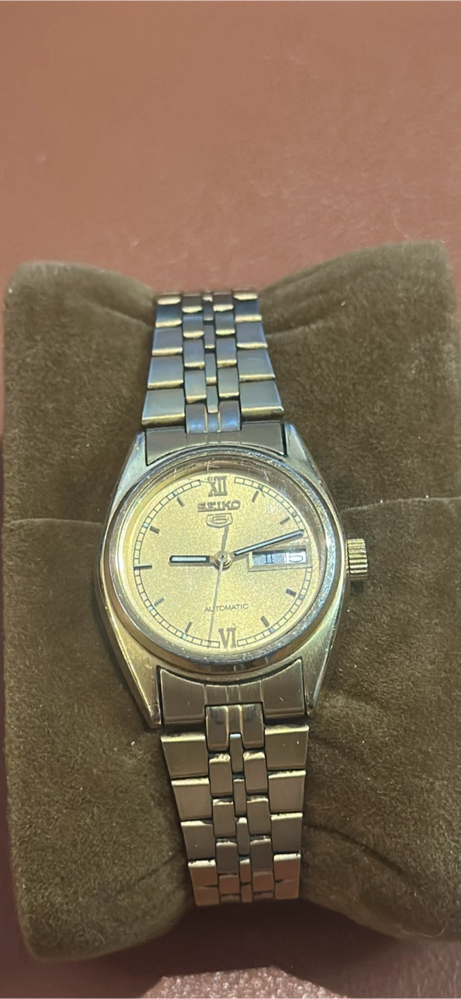 Vintage Seiko 5 Automatic Gold-Tone Watch