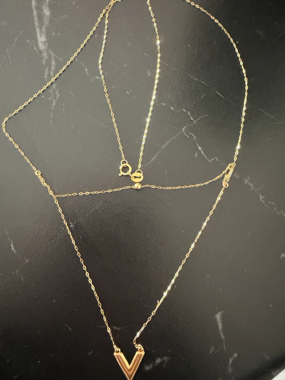 Layered Gold V Necklace - photo 2
