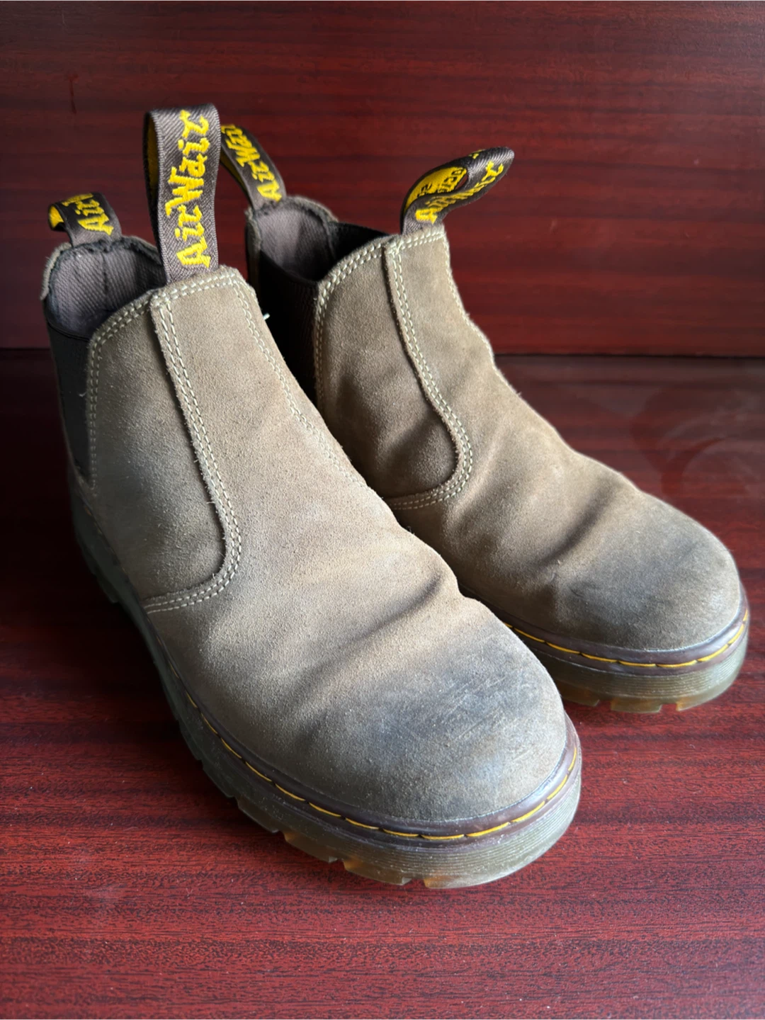 Dr. Martens Chelsea Boots - Brown Suede - Men’s Size 9