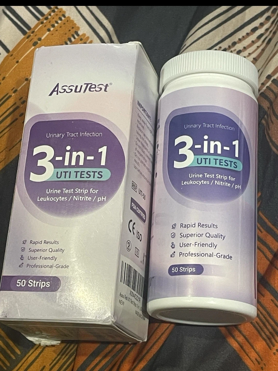 AssuTest 3-in-1 UTI Test Strips
