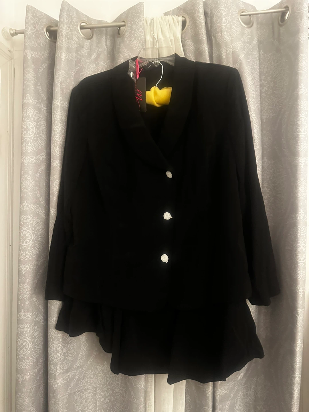 Midnight Velvet Black Blazer Set