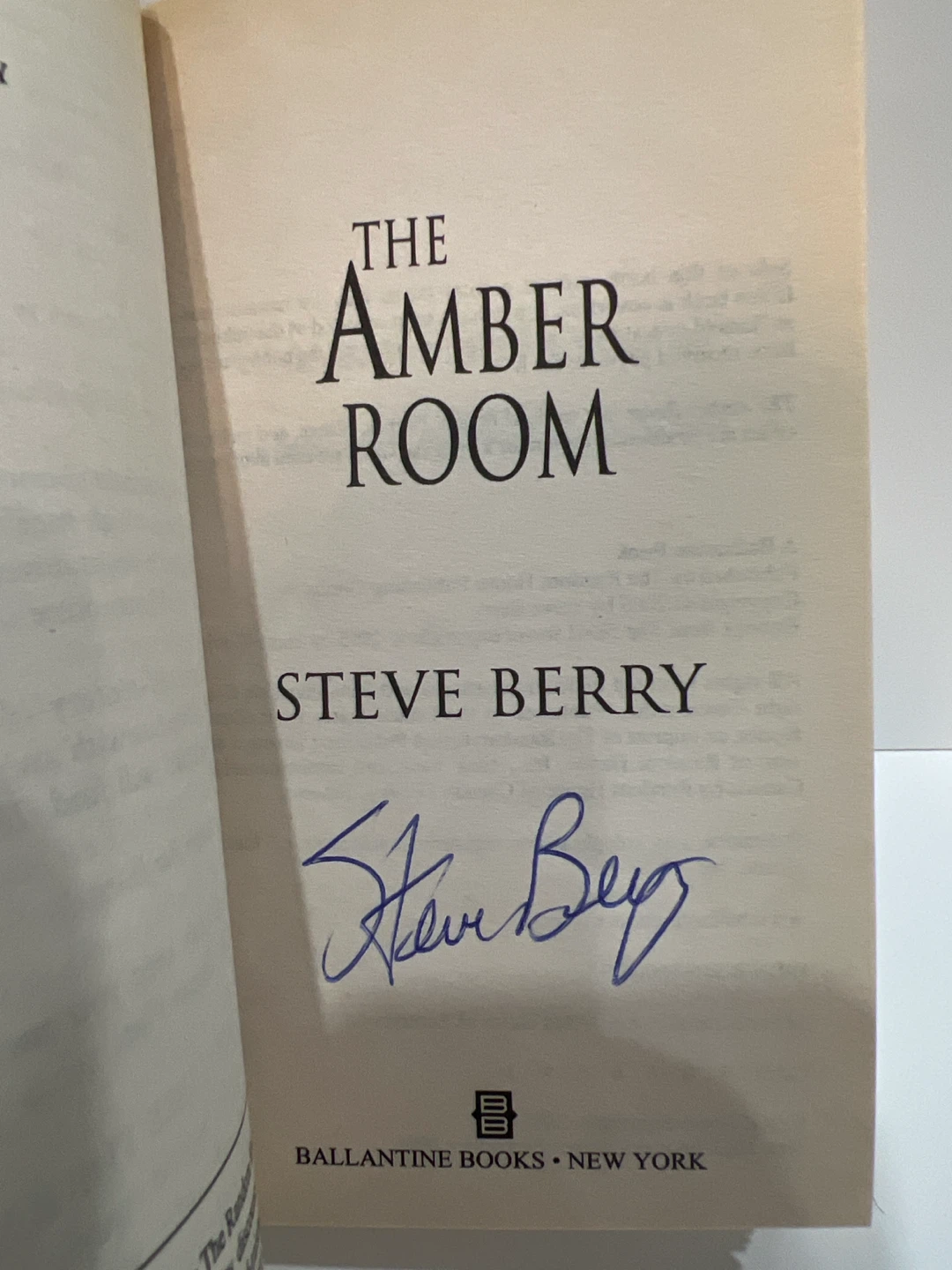 The Amber Room by Steve Berry - Signed - photo 2