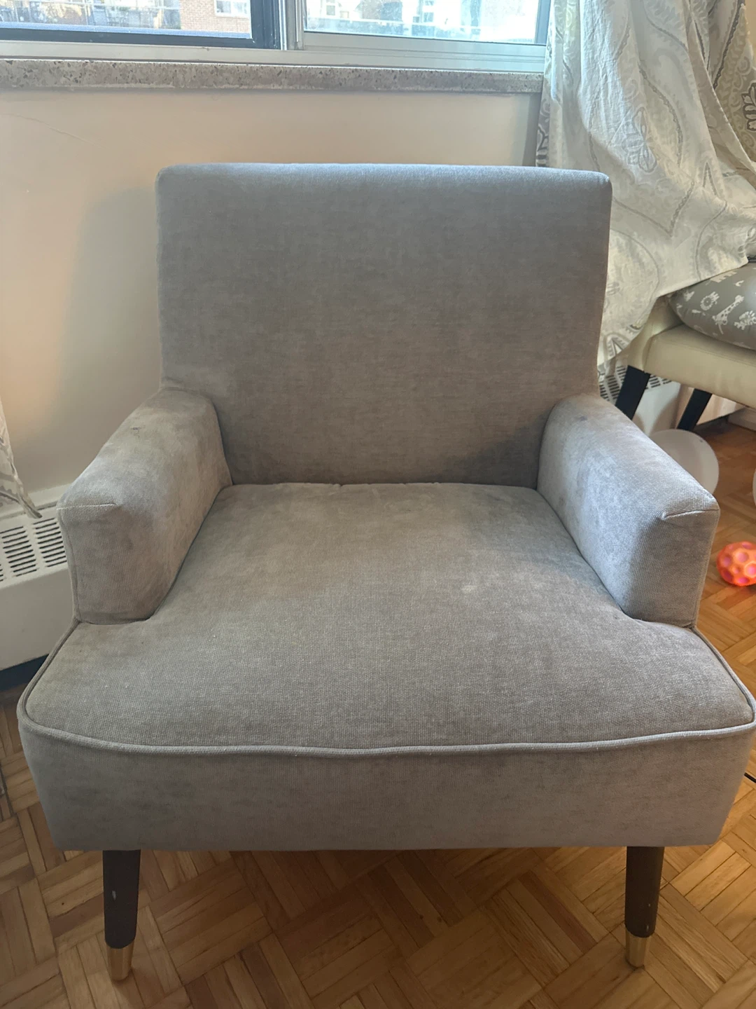 Chair (Modern Grey Accent Chair)