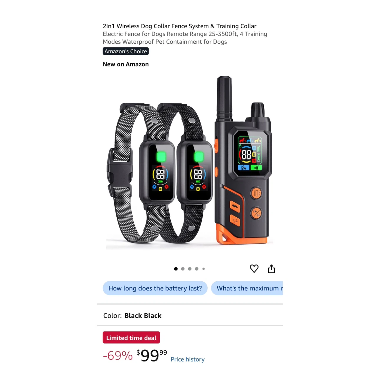Brand new 2In1 Wireless Dog Collar Fence System