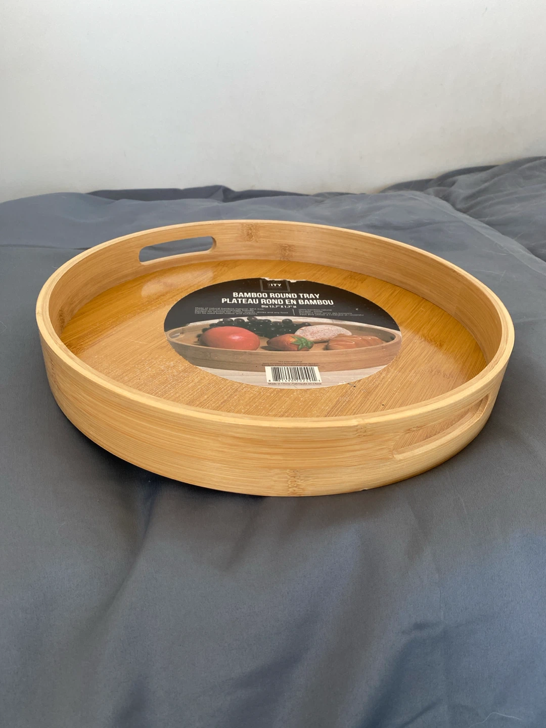 IVY Bamboo Round Serving Tray