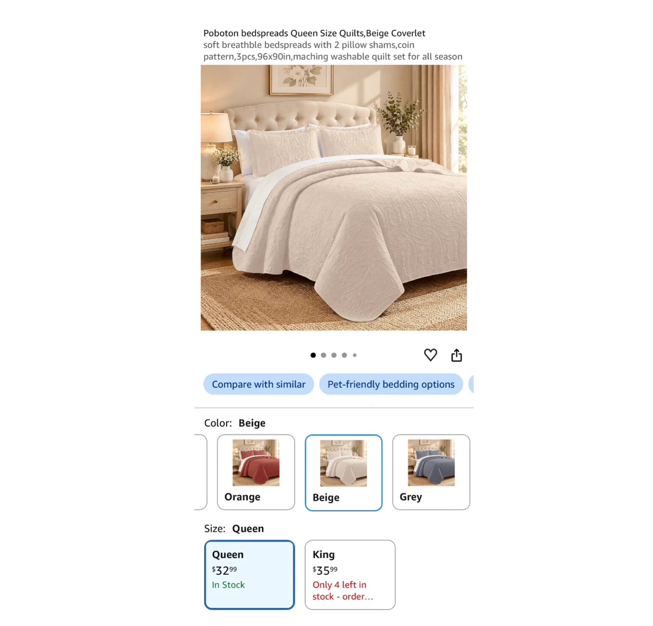 Brand new 3pcs,96x90in bedspreads Queen Size Quilts