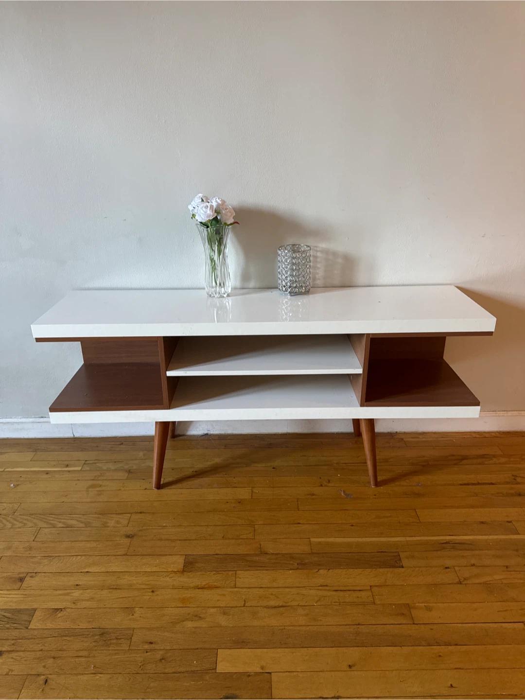 Mid-Century Modern TV Stand with Storage