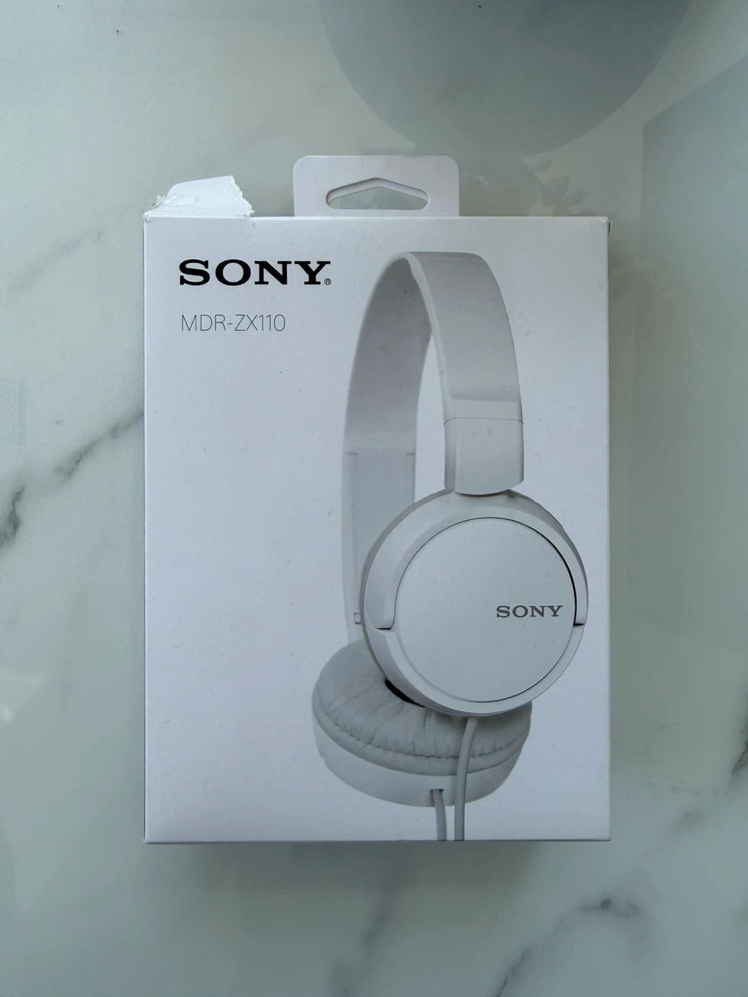 New Sony MDR-ZX110 Stereo Headphones White