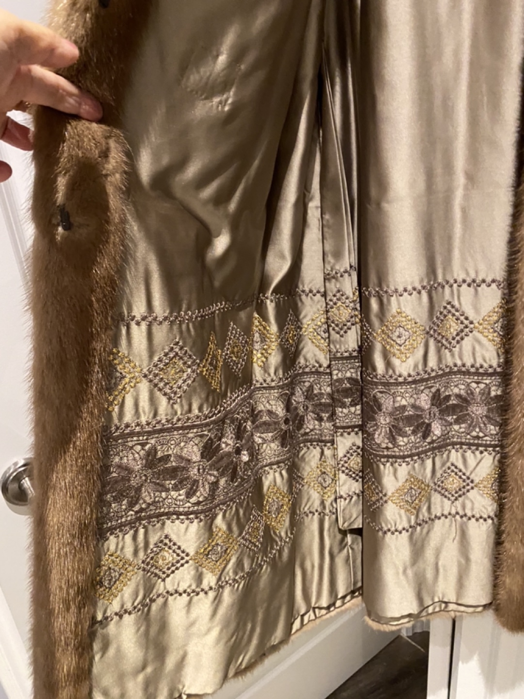 Brown Mink Fur Coat - photo 3