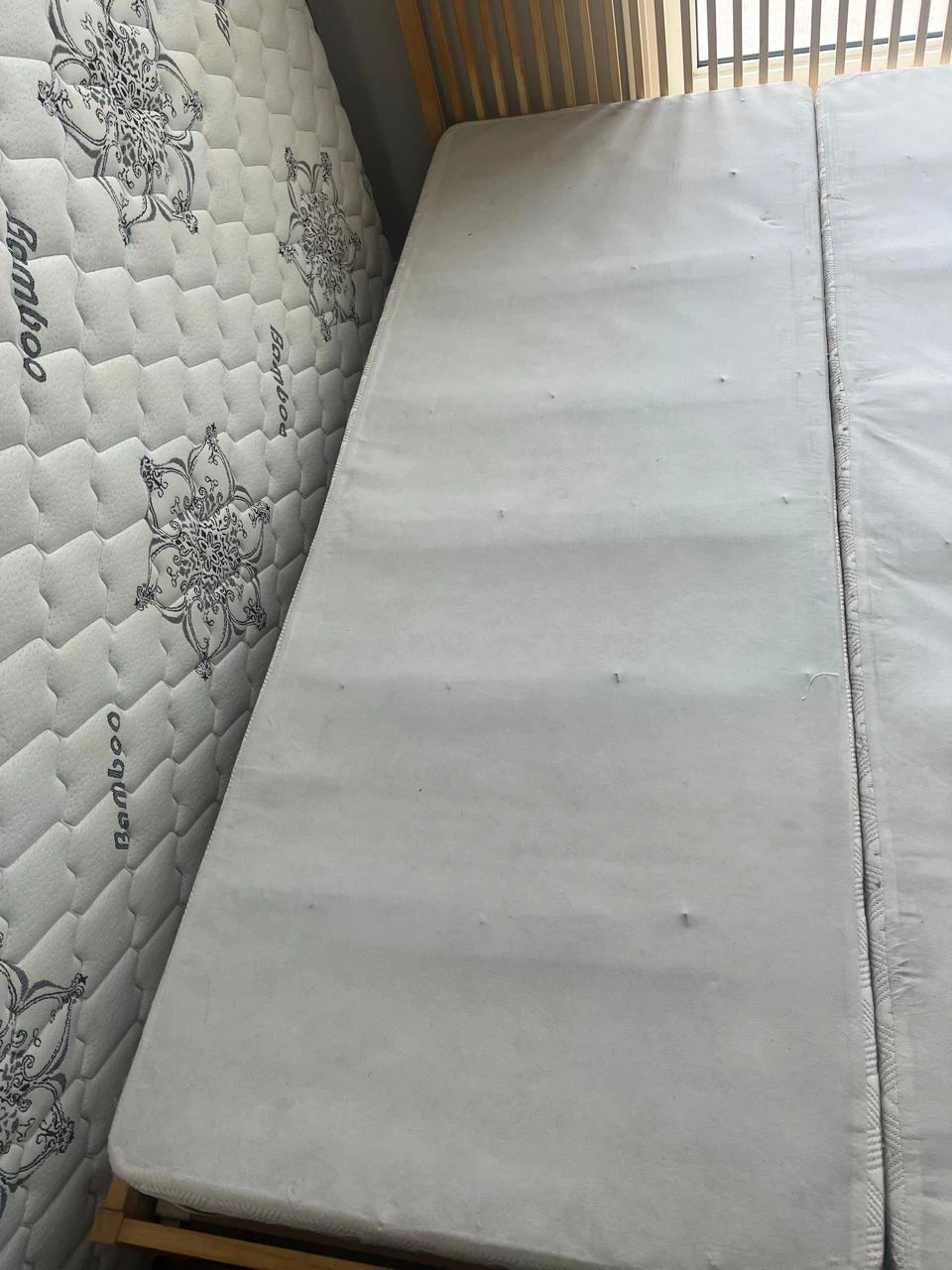 Bamboo Mattress and 2 piece Wooden box spring - photo 2