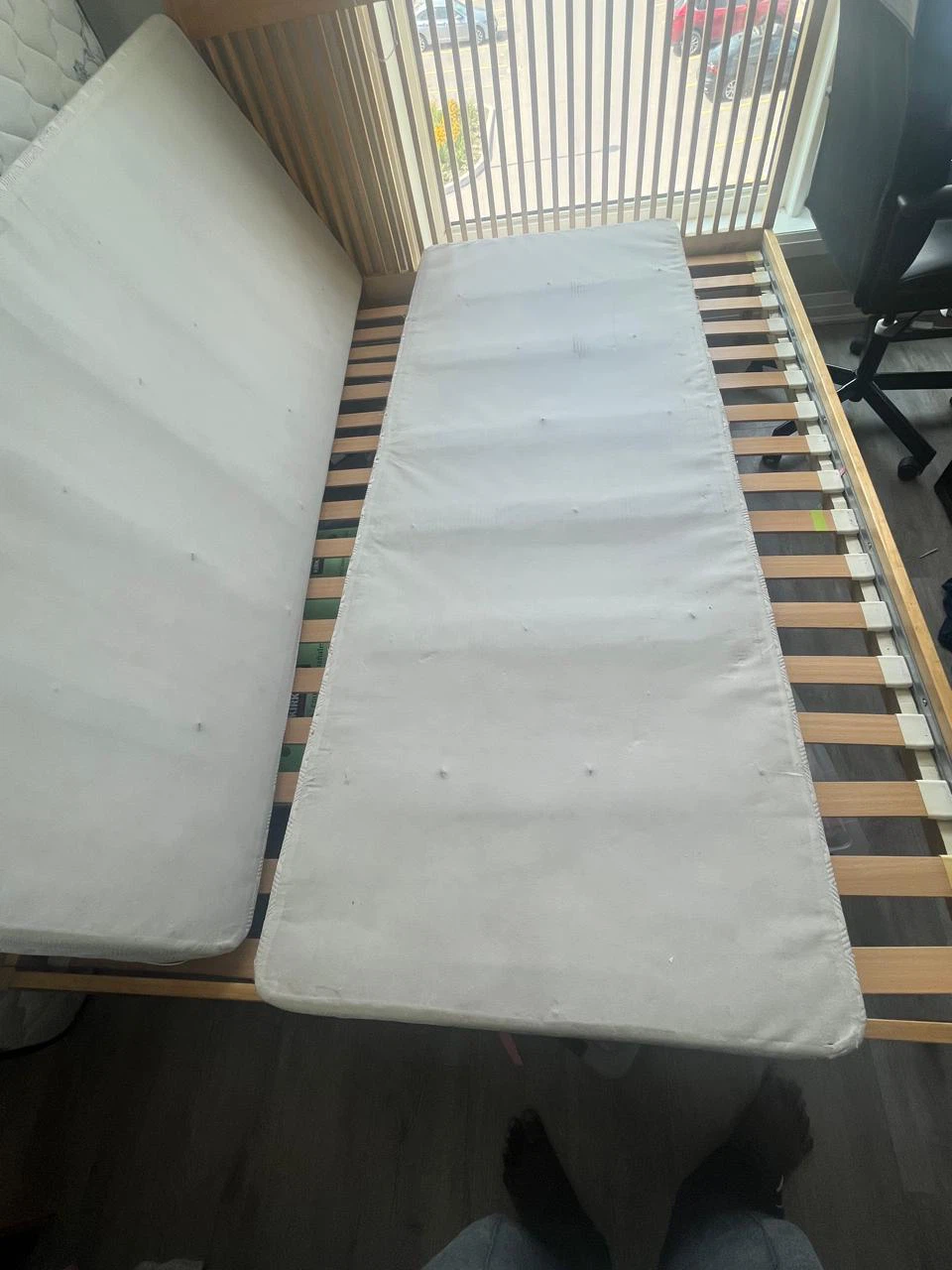 Bamboo Mattress and 2 piece Wooden box spring - photo 3