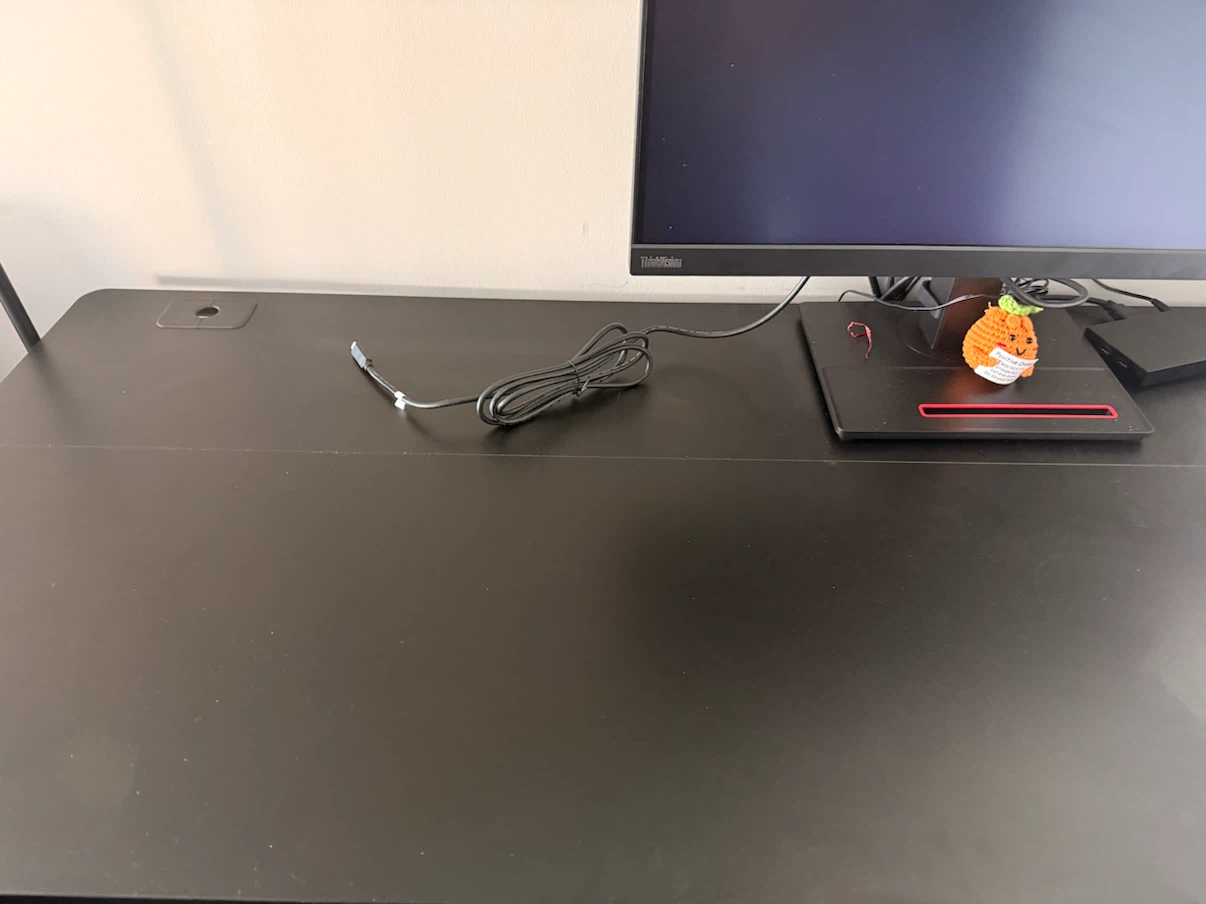 Black Electric Standing Desk with Drawer