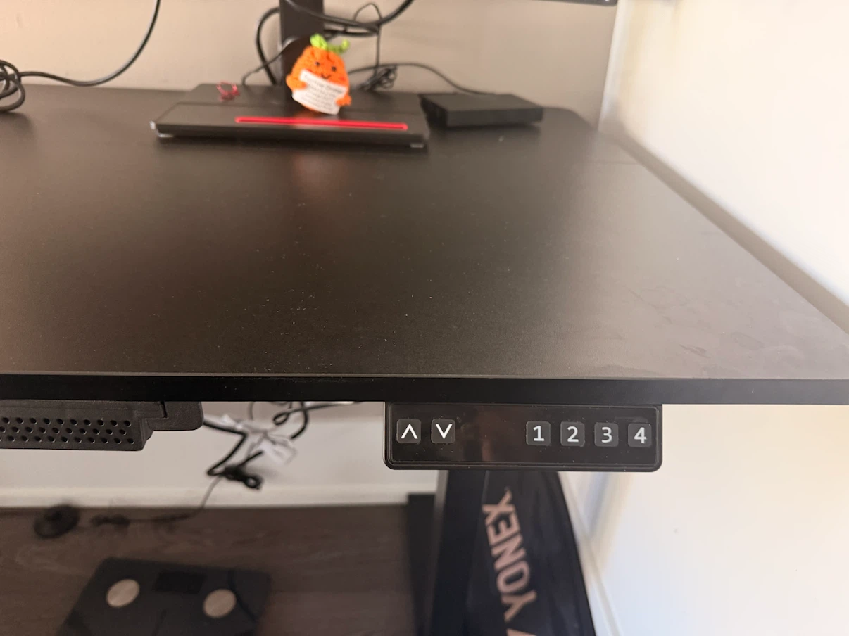 Black Electric Standing Desk with Drawer - photo 3