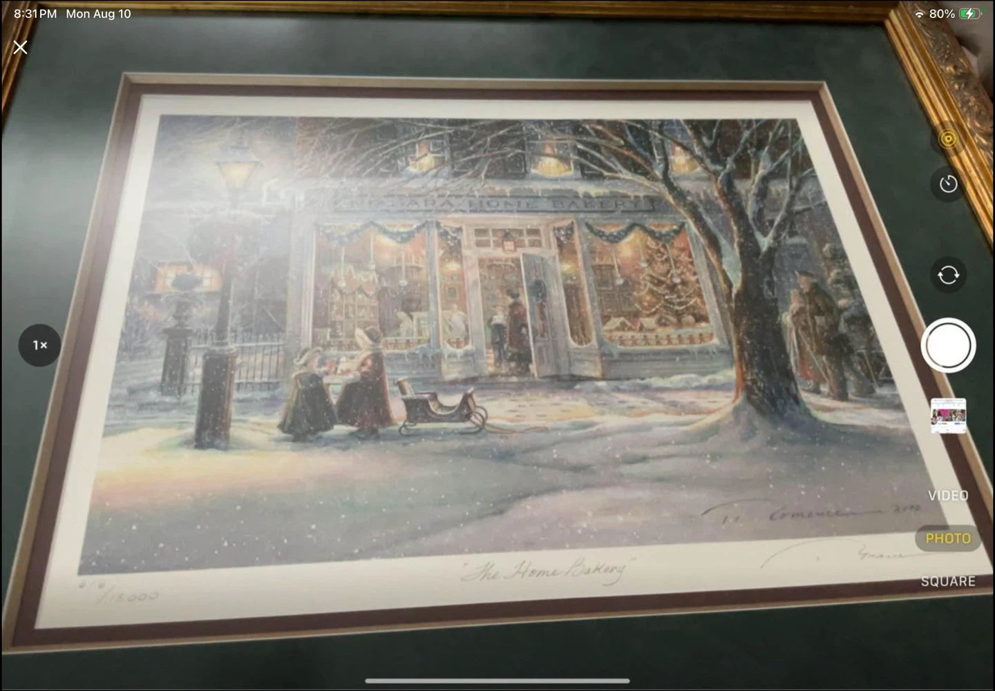 Framed Winter Scene Art Print - photo 3