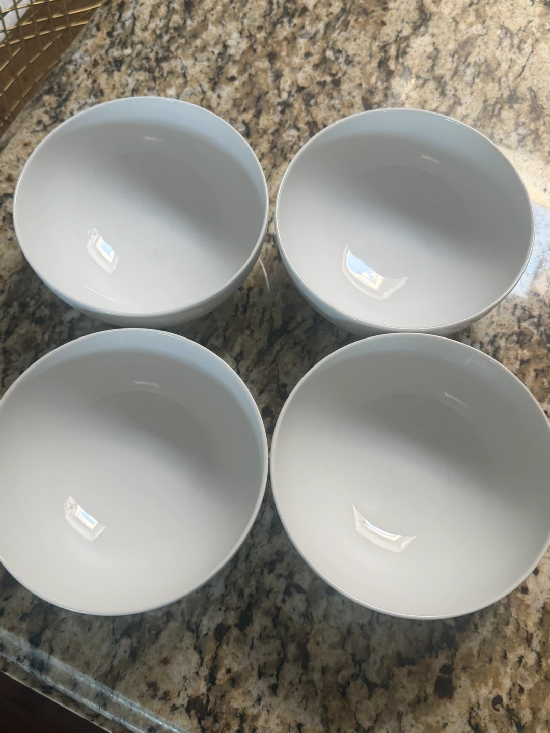 Set of 4 IKEA White Porcelain Bowls - photo 3