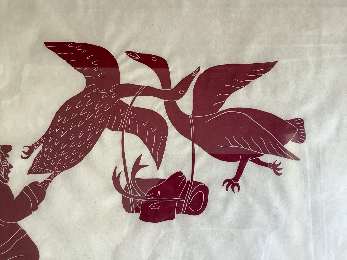 Inuit Artist Mona Ohoveluk’s Ltd Ed Stonecut “Stealing” 🐞 - photo 5