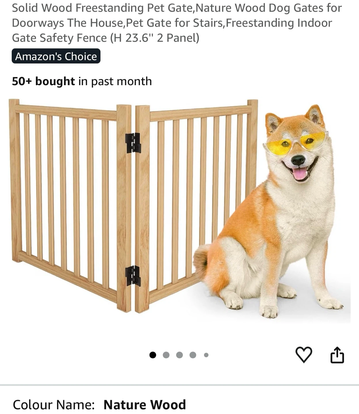 Solid Wood Freestanding Pet Gate SFP