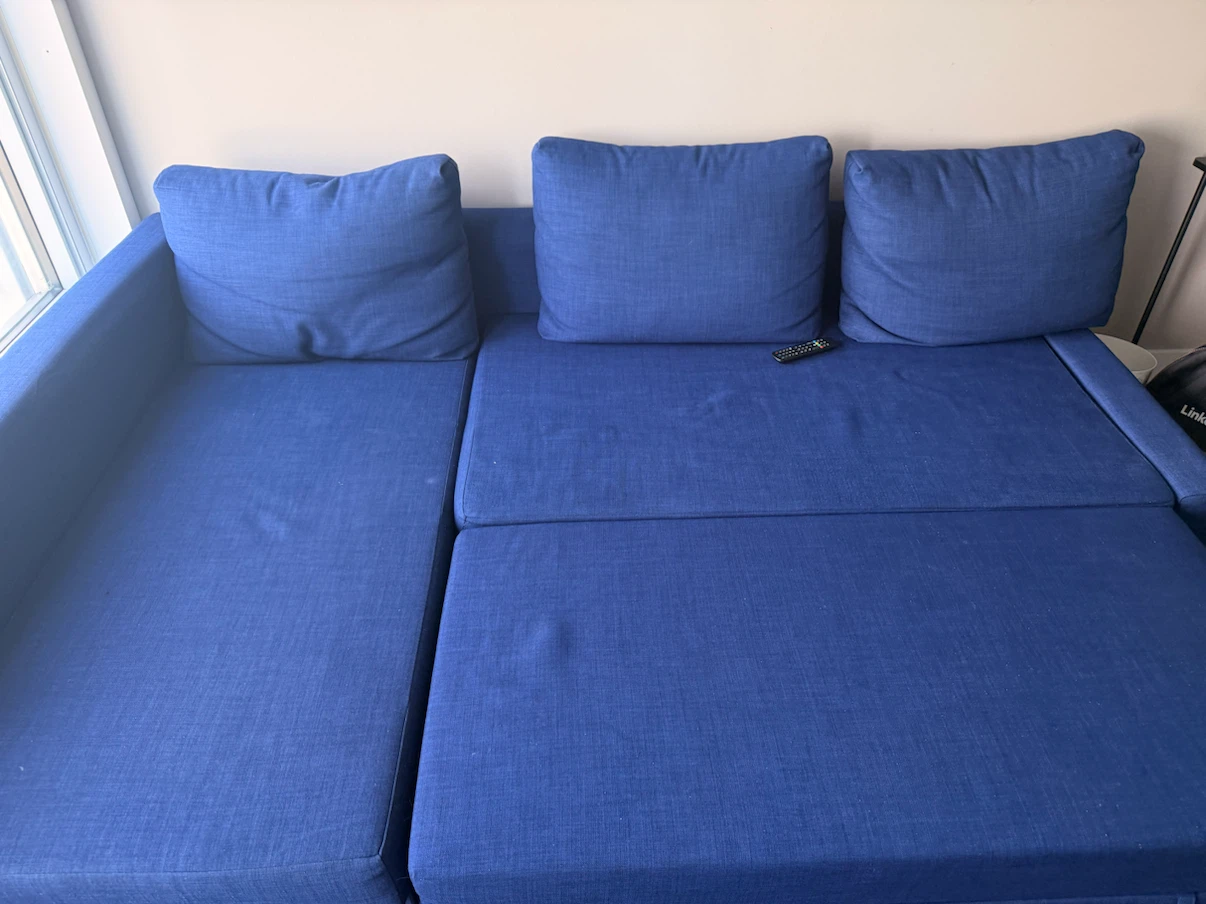 IKEA Sleeper Sectional Sofa with Chaise & Storage