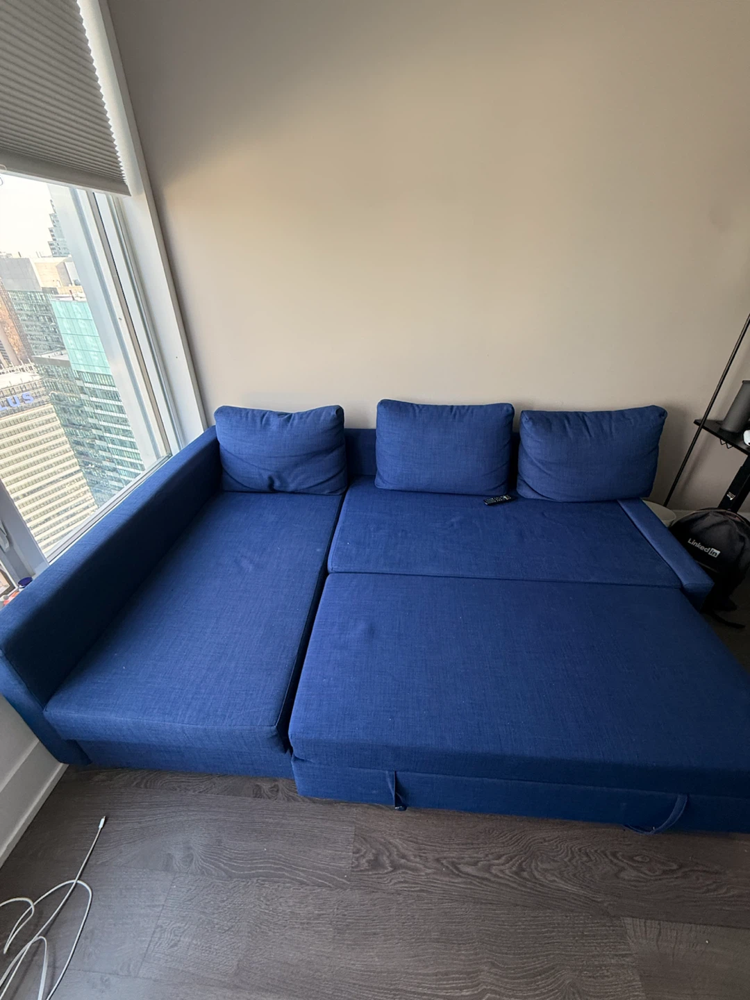 IKEA Sleeper Sectional Sofa with Chaise & Storage - photo 2