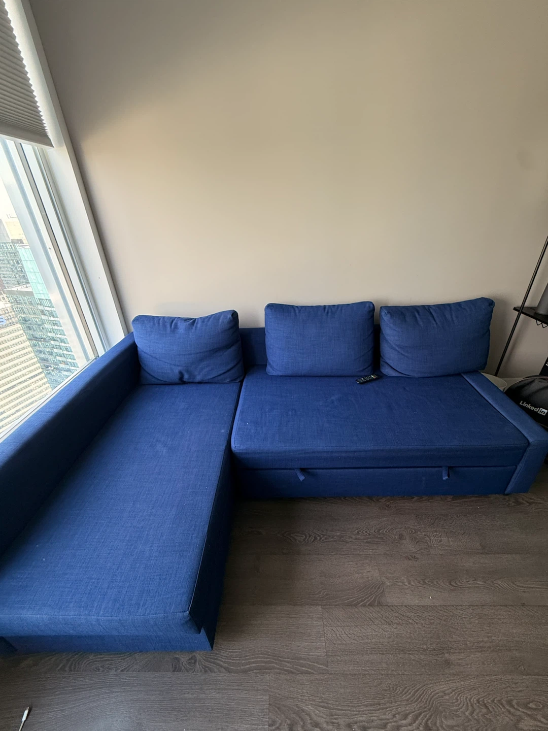 IKEA Sleeper Sectional Sofa with Chaise & Storage - photo 3