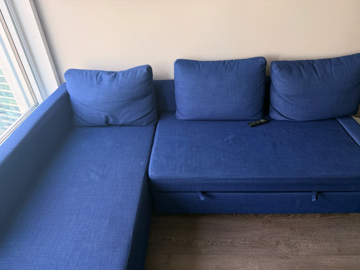 IKEA Sleeper Sectional Sofa with Chaise & Storage - photo 5