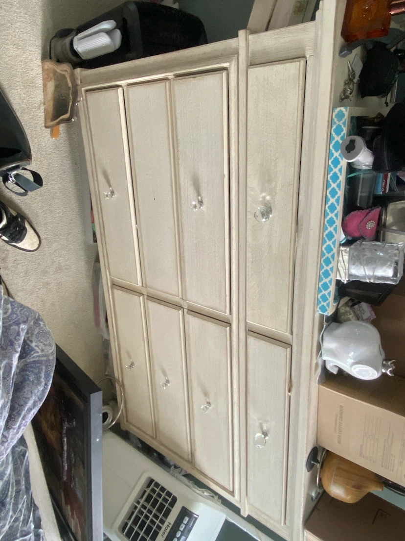 Cream Dresser/bed/aide table paid $4000 selling for $550