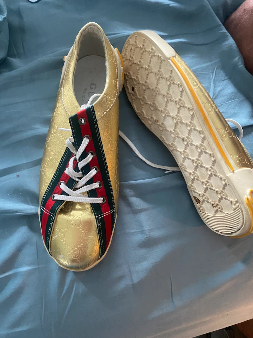 Gold Gucci Sneakers - photo 2