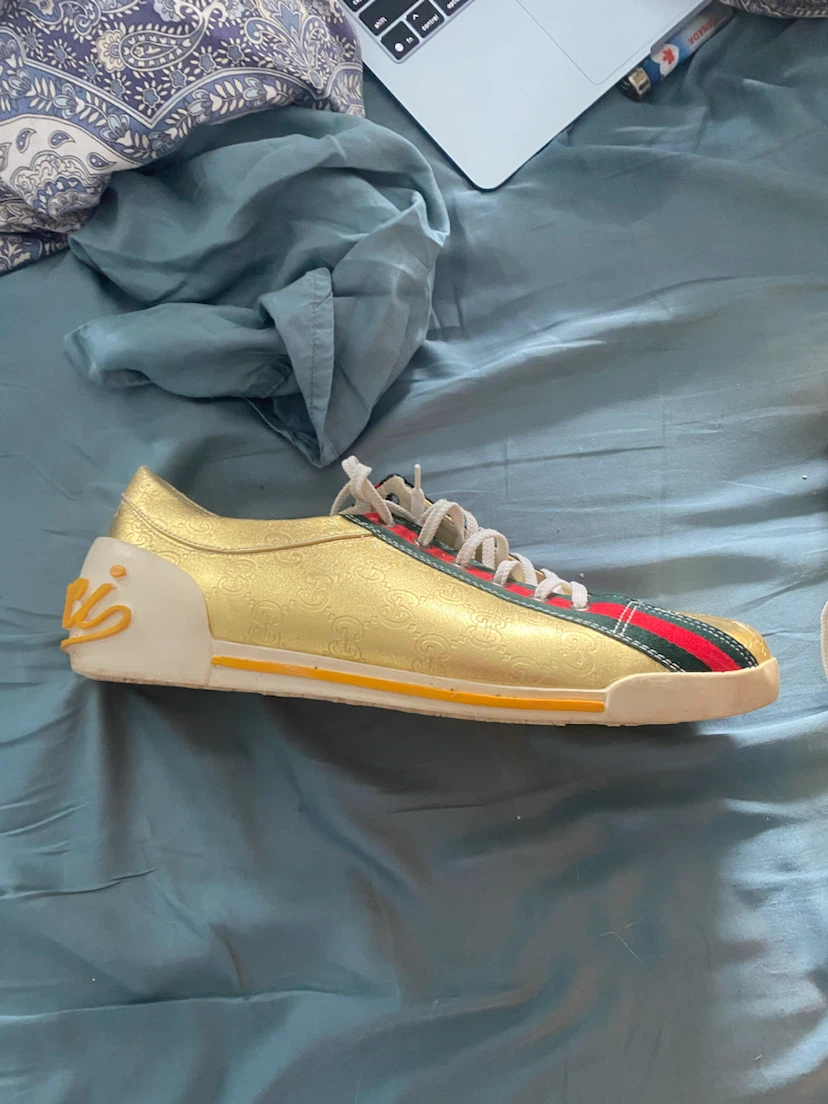 Gold Gucci Sneakers - photo 3