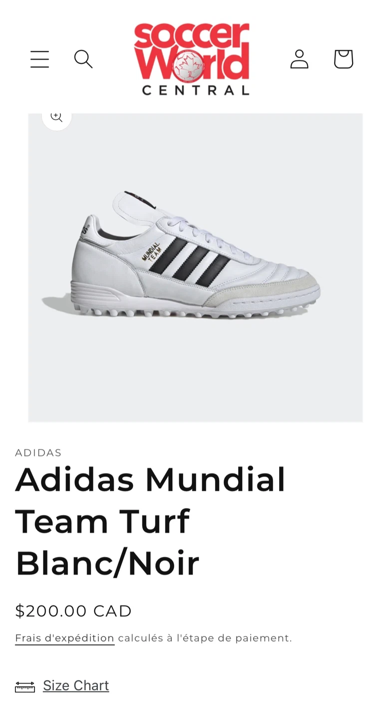 adidas - Men's Mundial Team Soccer Shoes turf Size US 8.5 - photo 4