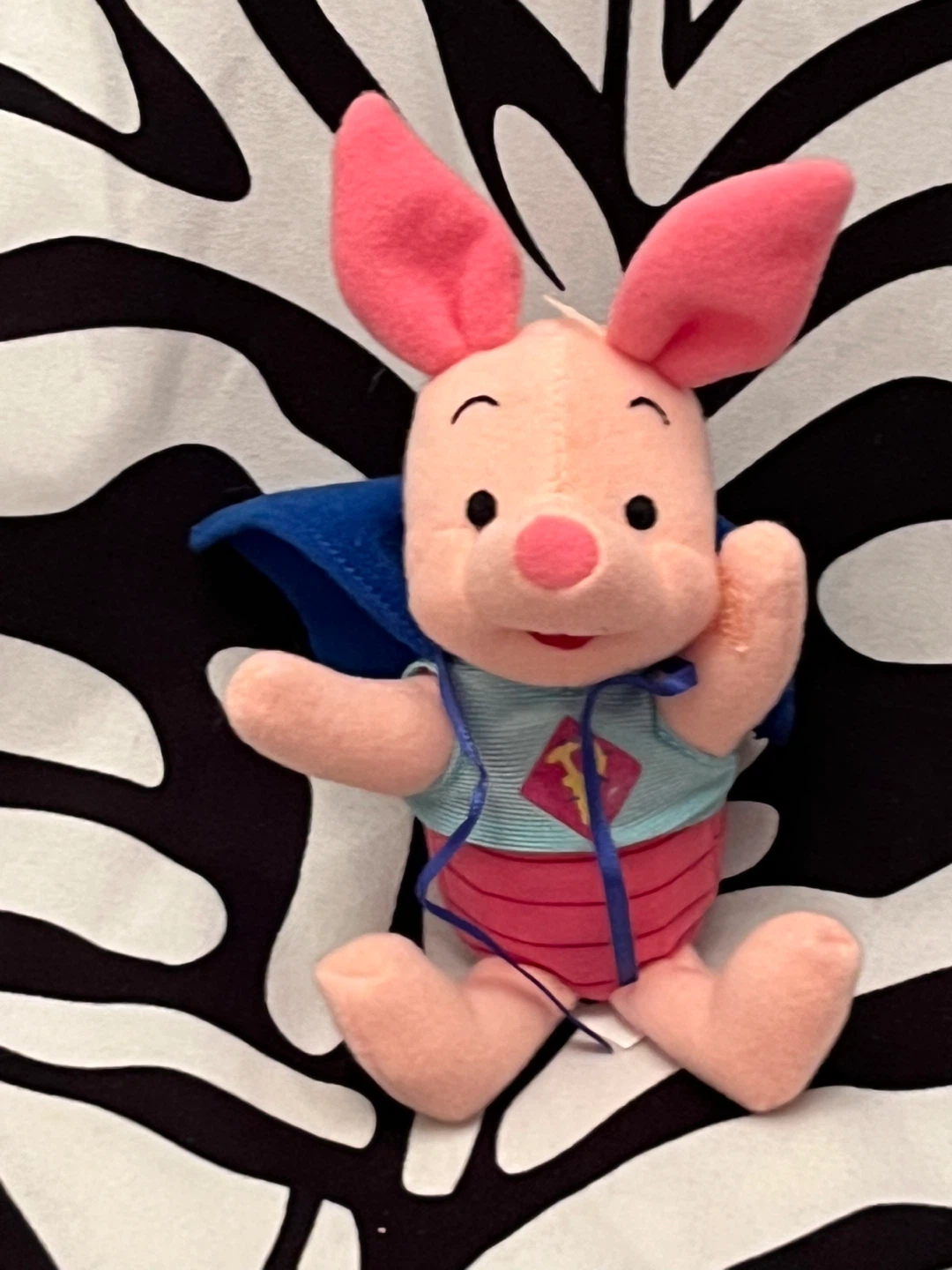 💙 Vintage Disney superhero Piglet plush toy 💙
