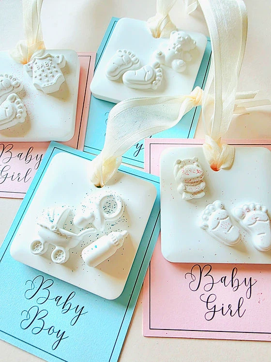 White Decorative Scented Hanging Stones