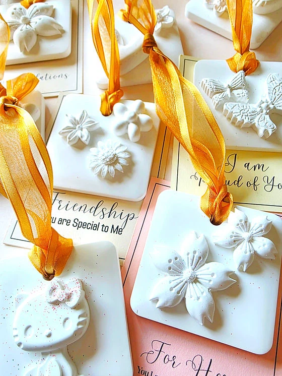 White Decorative Scented Hanging Stones - photo 2