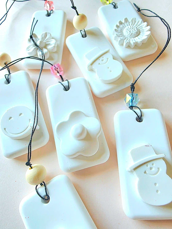 White Decorative Scented Hanging Stones - photo 3