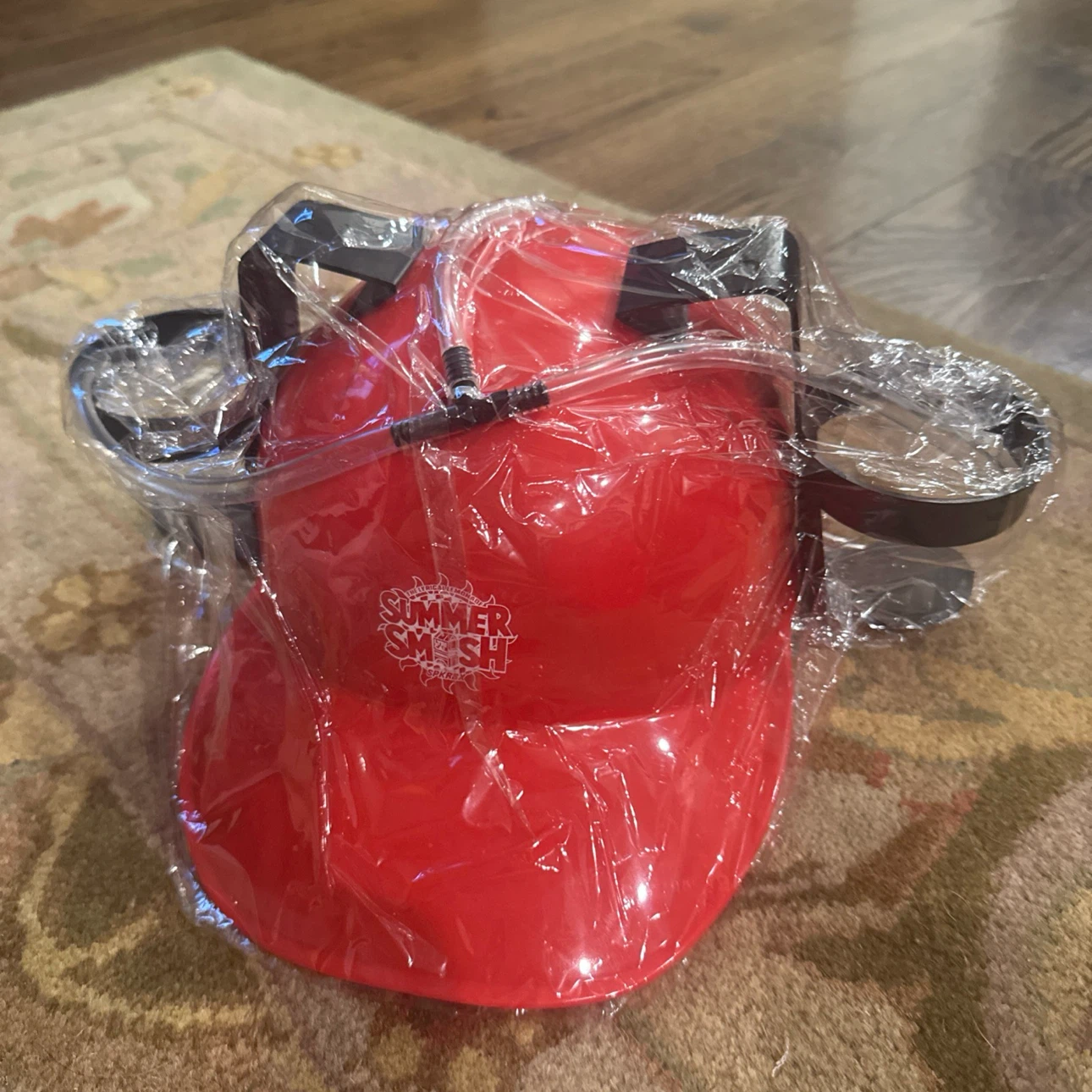Summer Smash Red Cooler with Cup Holders beer