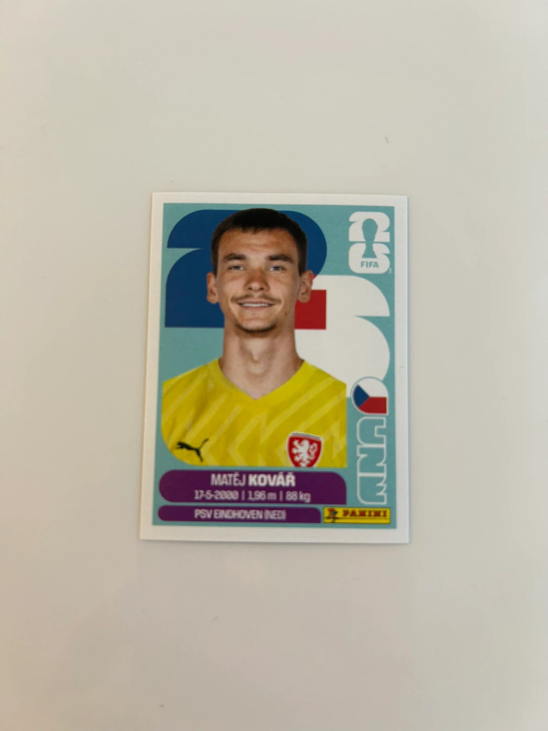 Panini FIFA World Cup 2026 Matej Kovar Sticker